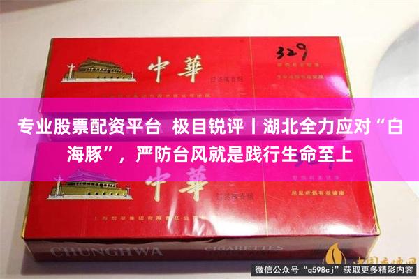 专业股票配资平台  极目锐评丨湖北全力应对“白海豚”，严防台风就是践行生命至上