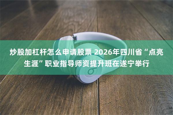 炒股加杠杆怎么申请股票 2026年四川省“点亮生涯”职业指导师资提升班在遂宁举行