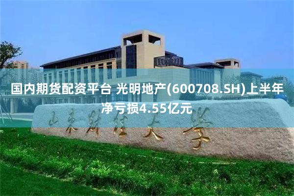 国内期货配资平台 光明地产(600708.SH)上半年净亏损4.55亿元